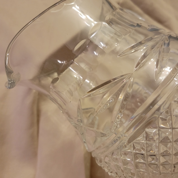 Cut glass pitcher - Picture 5 of 8